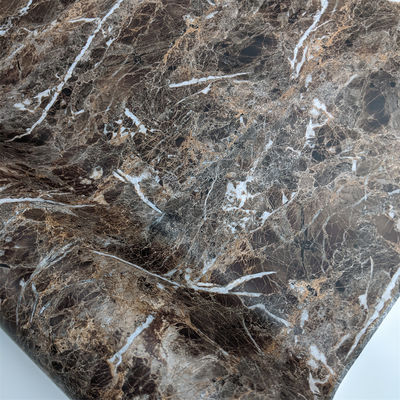 Marble Design PVC Interior Film For Kitchen Counter Top Decoration