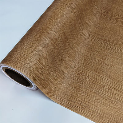 Long Lasting Wood Grain PVC Film For Cabinets 1400mm Width Vacuum Press