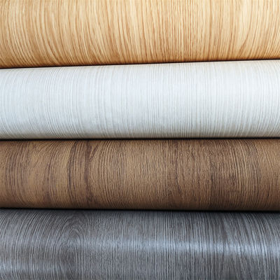 0.14mm Deep Embossed PVC Wood Film For Furniture Mdf Profile Decoration