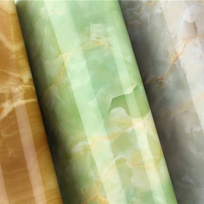 0.1mm-0.15mm Kitchen Counter Top Wallpaper Marble Design PVC  Worktop Cover