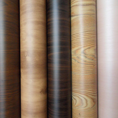 Wood Grain Design Wall Surface Protection and Decoration with Matte Plastic PVC Film